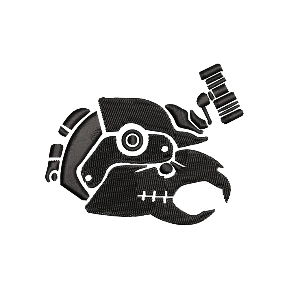 Machine Creature Embroidery Design