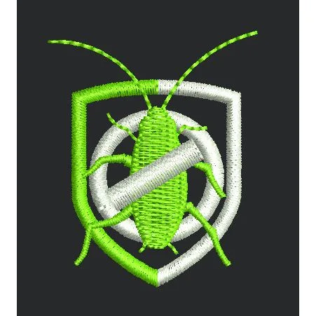 No Cockroaches Embroidery Design