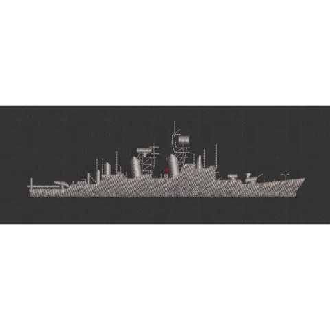 Ship Embroidery Design