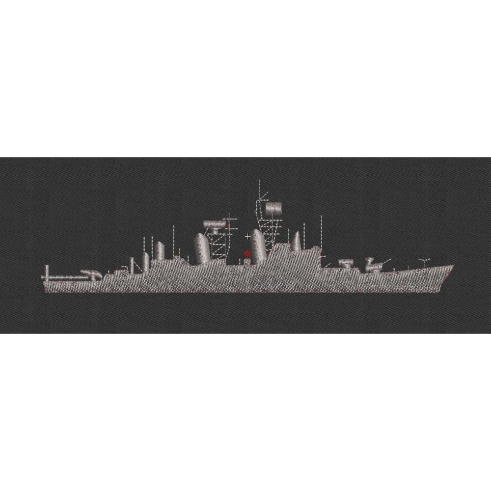 Ship Embroidery Design