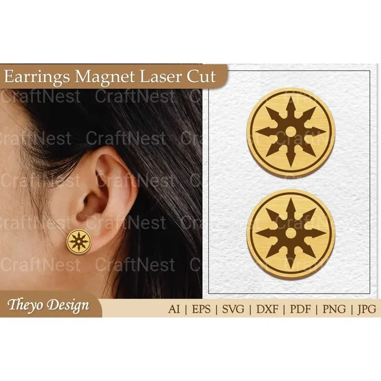 Earrings Magnet from Earrings Magnet SVG