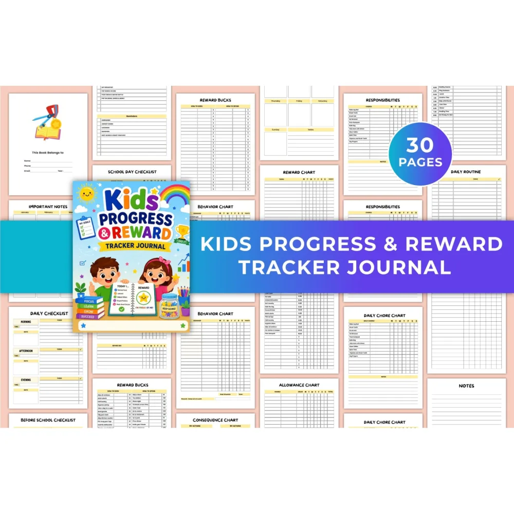 Kids Progress Reward Journal
