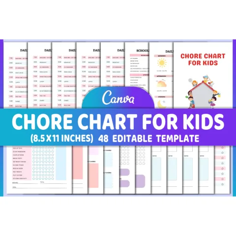 New Kids Chore Chart Planner