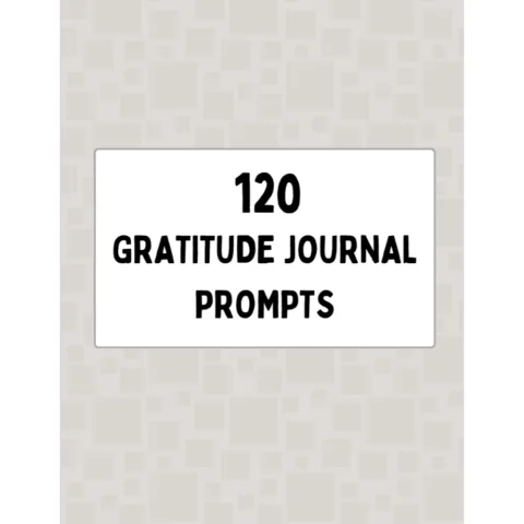 120 Gratitude Journal Prompts Bundle