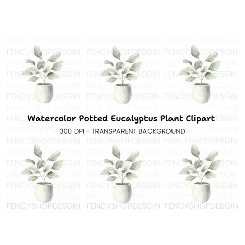 Potted Plant Clipart Bundle