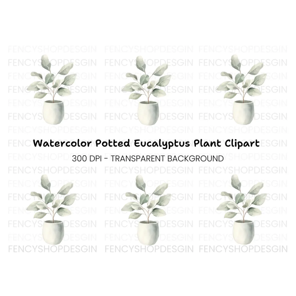 Potted Plant Clipart Bundle
