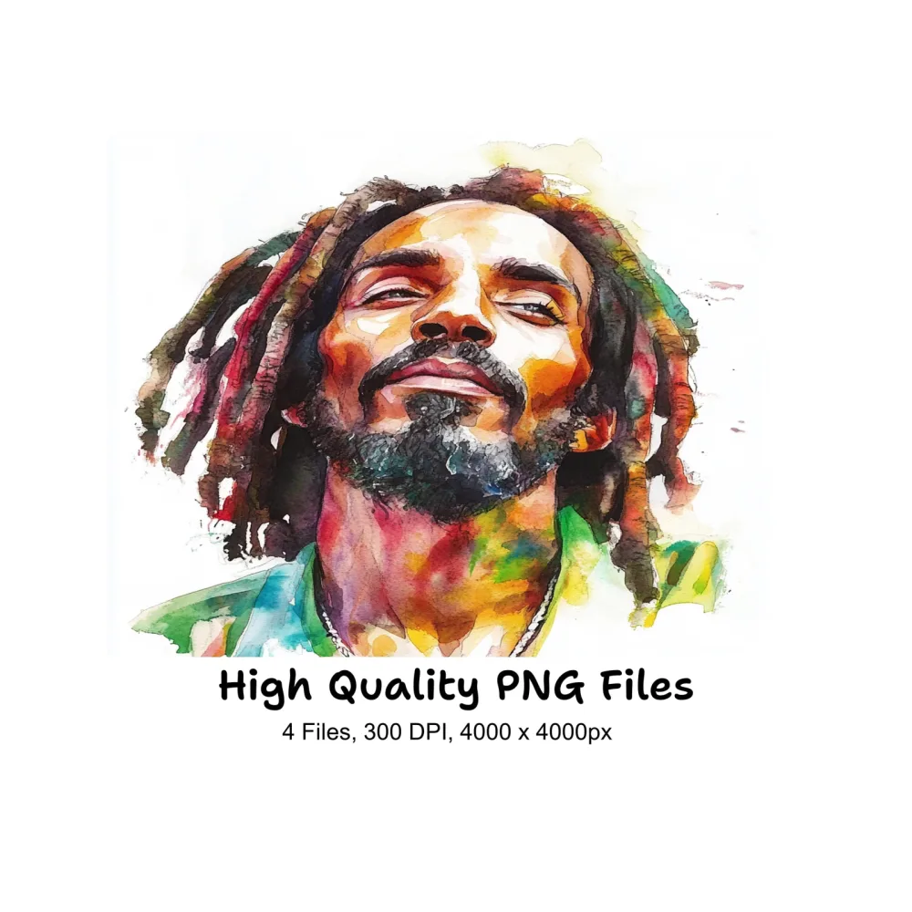 Reggae Portraits Clipart Bundle