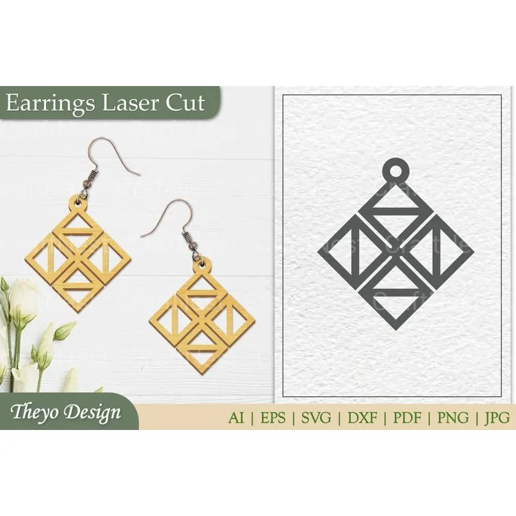 Earrings Laser Cut SVG Bundle