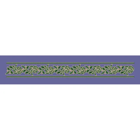 Leafy Vine Botanical Trim Embroidery Design