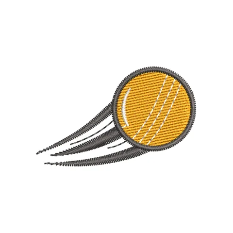 Fast Ball Embroidery Design