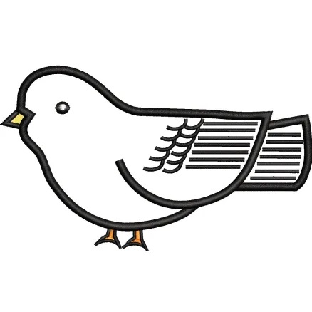 Sparrow Embroidery Design