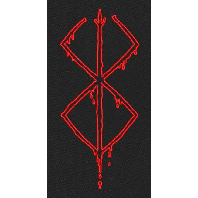 Crimson Brand Red Symbol Embroidery Design