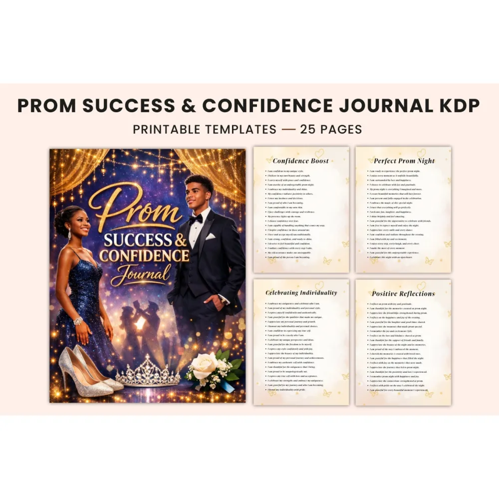 Prom Success Confidence Journal: Boost Self-Esteem for a Memorable Night