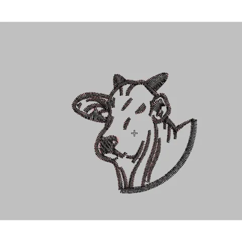 Cow Embroidery Design