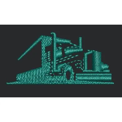 Industrial Machine Schematic Embroidery Design