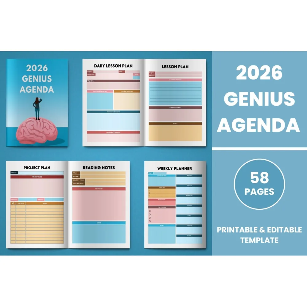 Genius Agenda Planner for Effective Organization