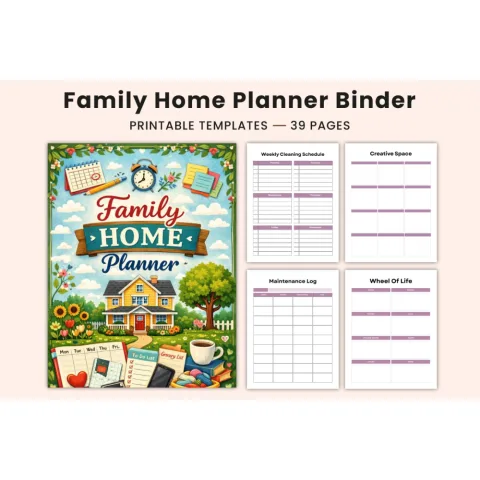 Family Home Binder Planner