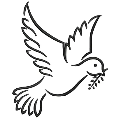 Pigeon Embroidery Design