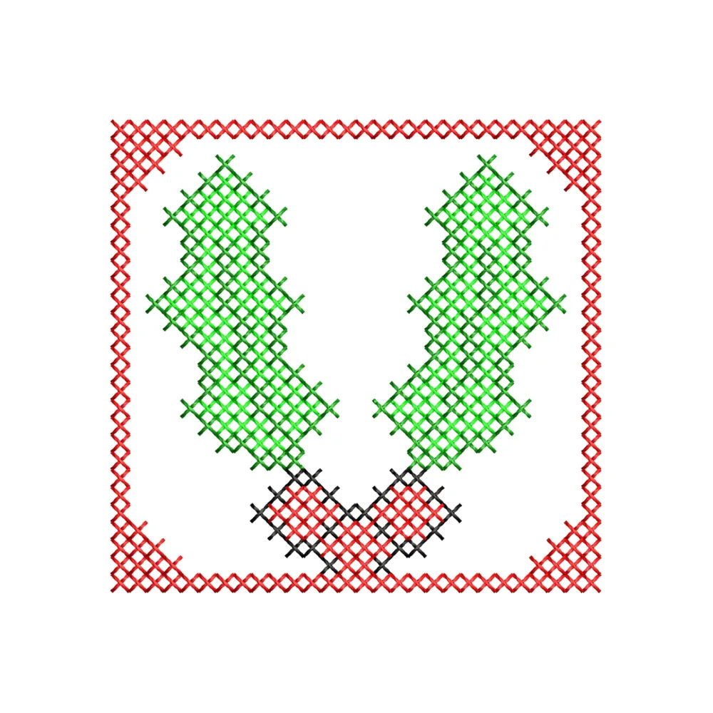 Lvy Crosstitch Embroidery Design