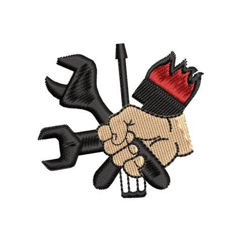 Machanic Man Embroidery Design