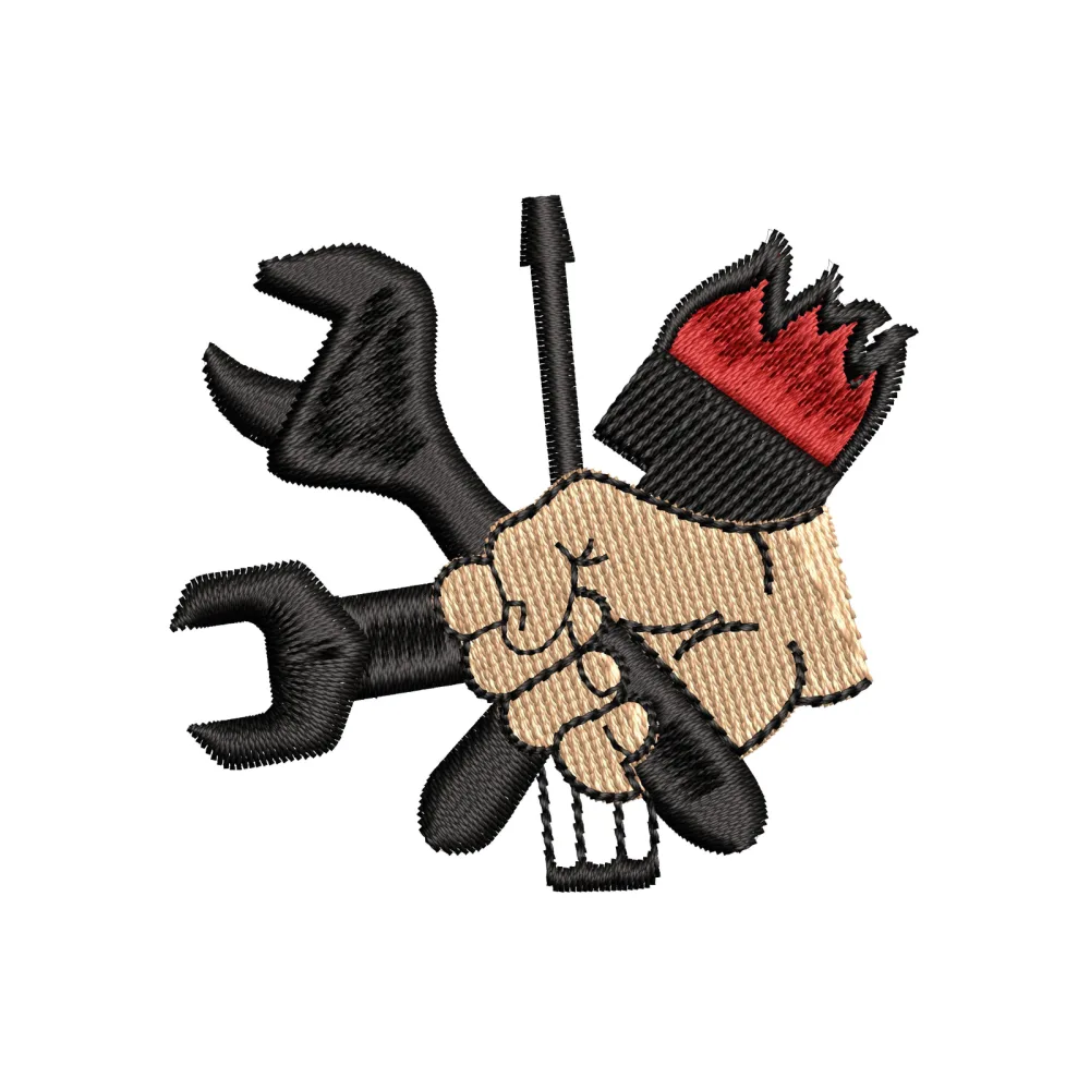 Machanic Man Embroidery Design