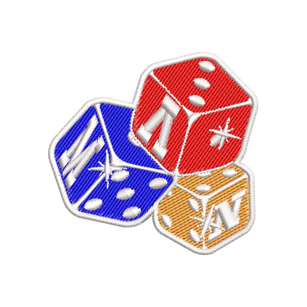 Multi Dice Embroidery Design