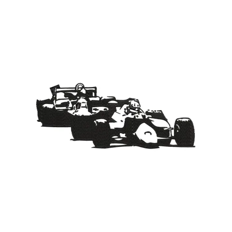 Car Racing Embroidery Design