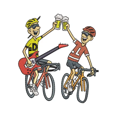 Cyclelist Boys Embroidery Design