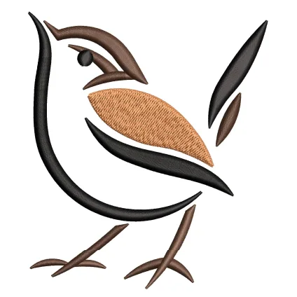 Sparrow Embroidery Design
