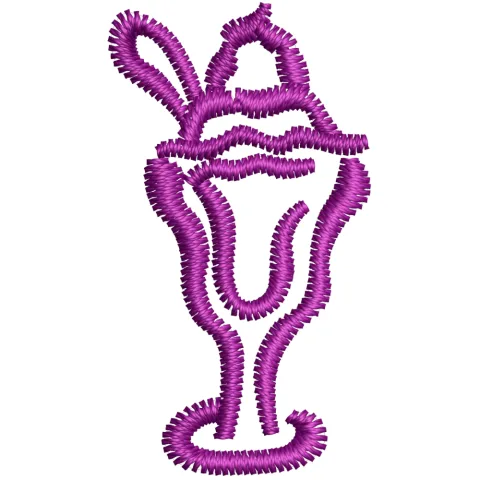 Sundae Embroidery Design