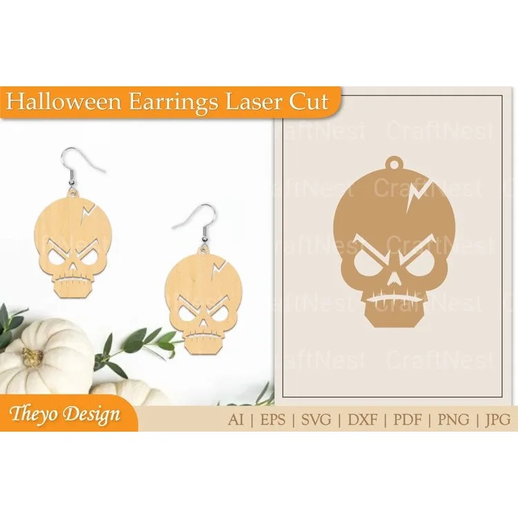 Halloween Earrings SVG Bundle