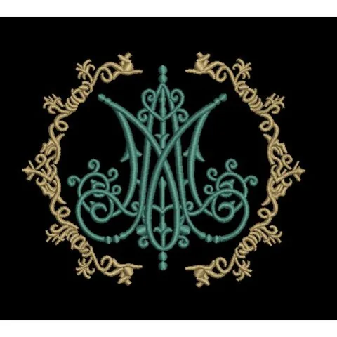 Stylized Art Embroidery Design