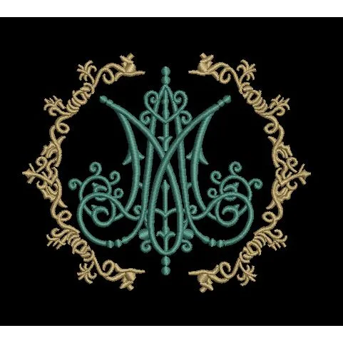 Stylized Art Embroidery Design
