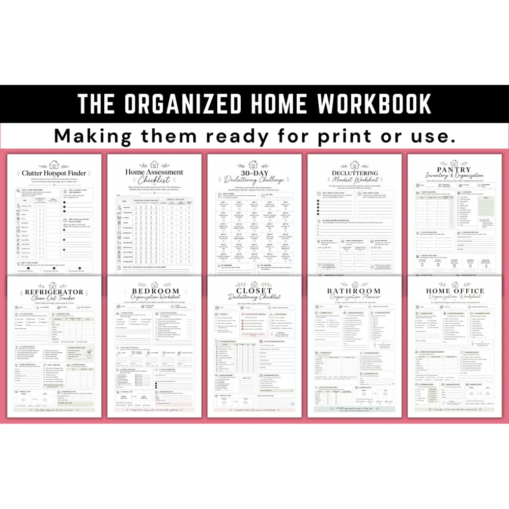 The Organized Home Workbook