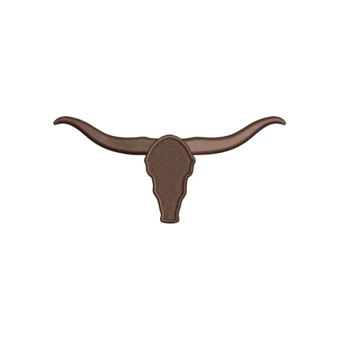 Cow Head Embroidery Design