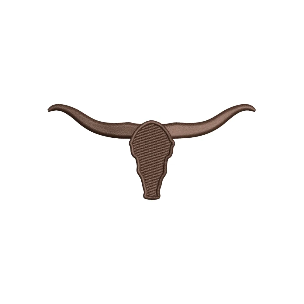 Cow Head Embroidery Design