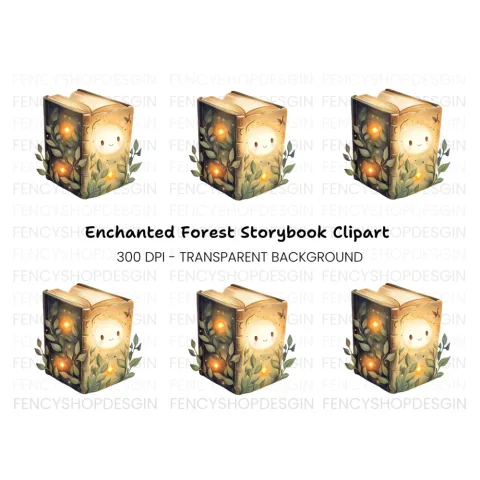 Enchanted Forest Storybook Clipart Bundle