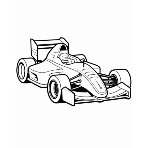 Race Car Coloring Book for Kids