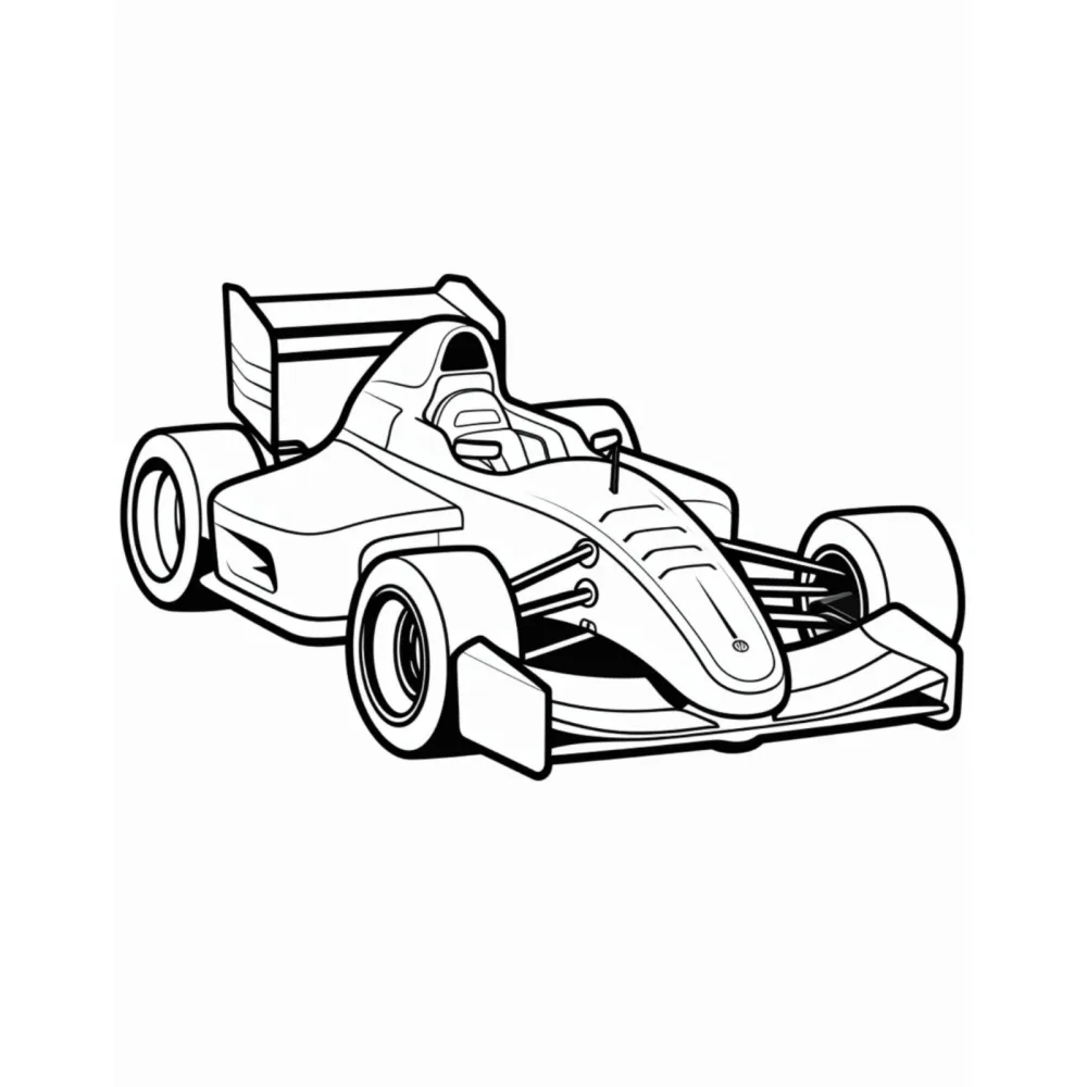 Race Car Coloring Book for Kids