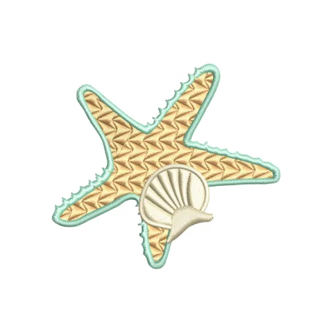 Starfish Embroidery Design