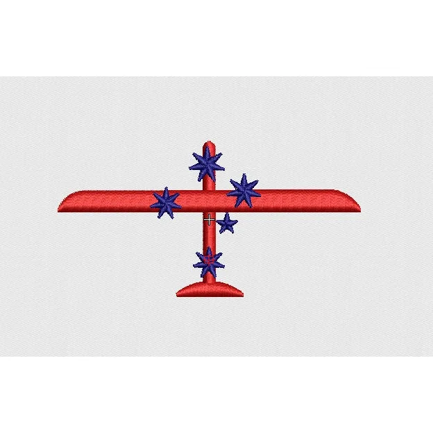 Plane Embroidery Design