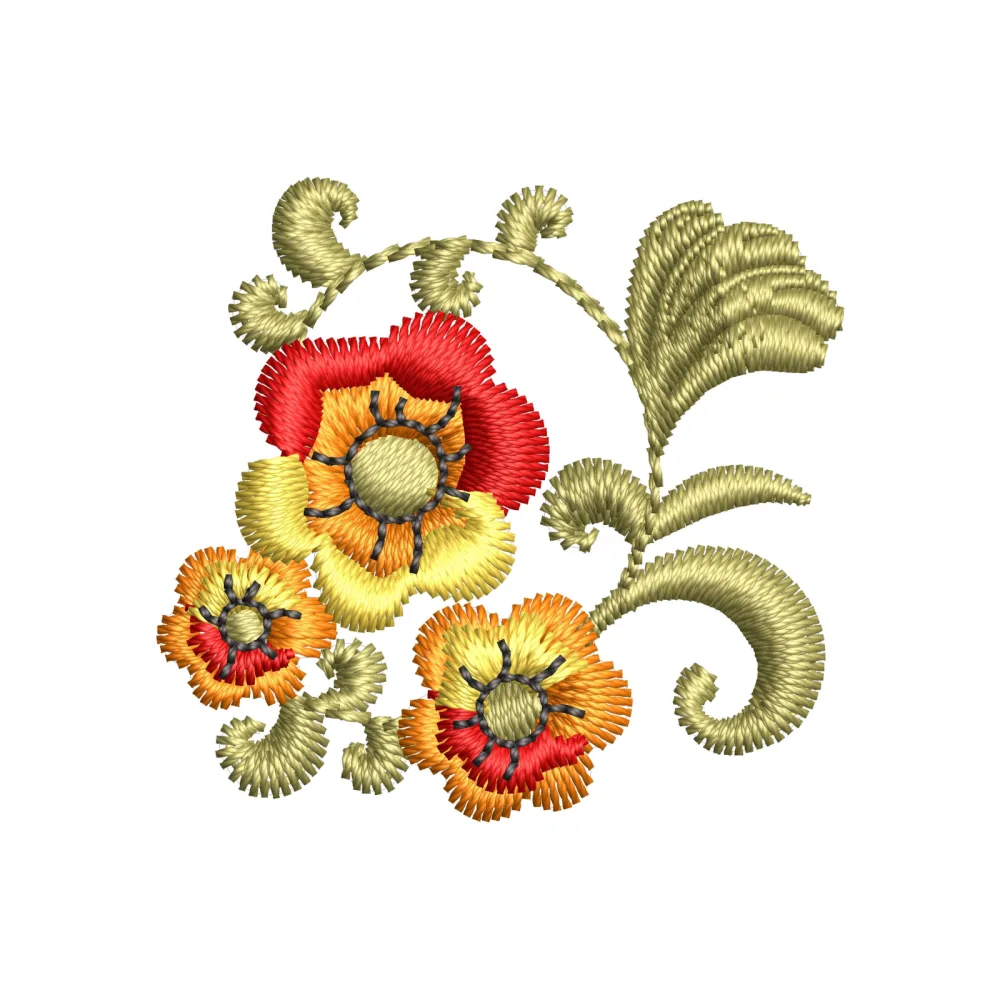Flowers Embroidery Design