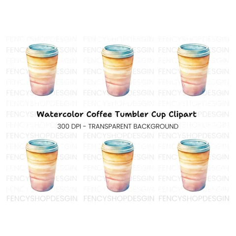 Coffee Cup Clipart Bundle
