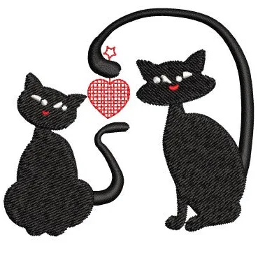 Cat Embroidery Design