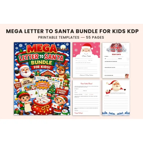 Mega Letter to Santa for Kids Planner