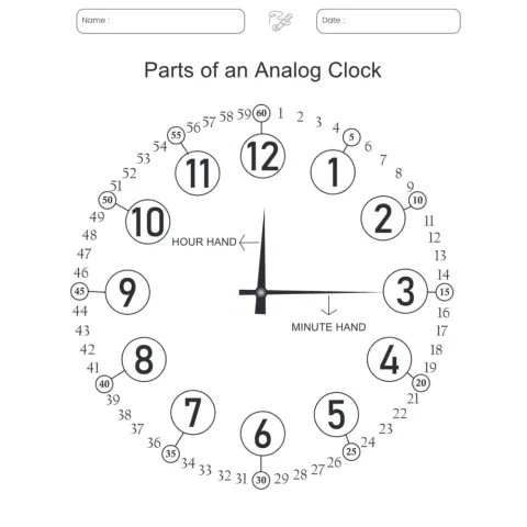 Time Learning Clock Workbook