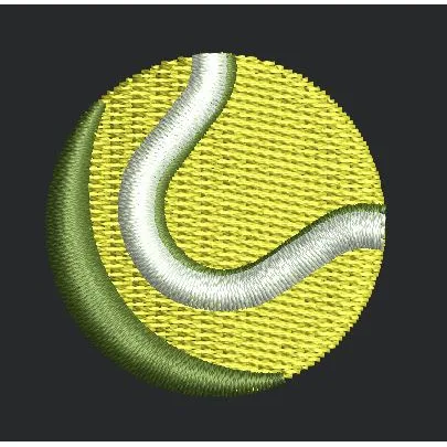 Tennis Ball Embroidery Design