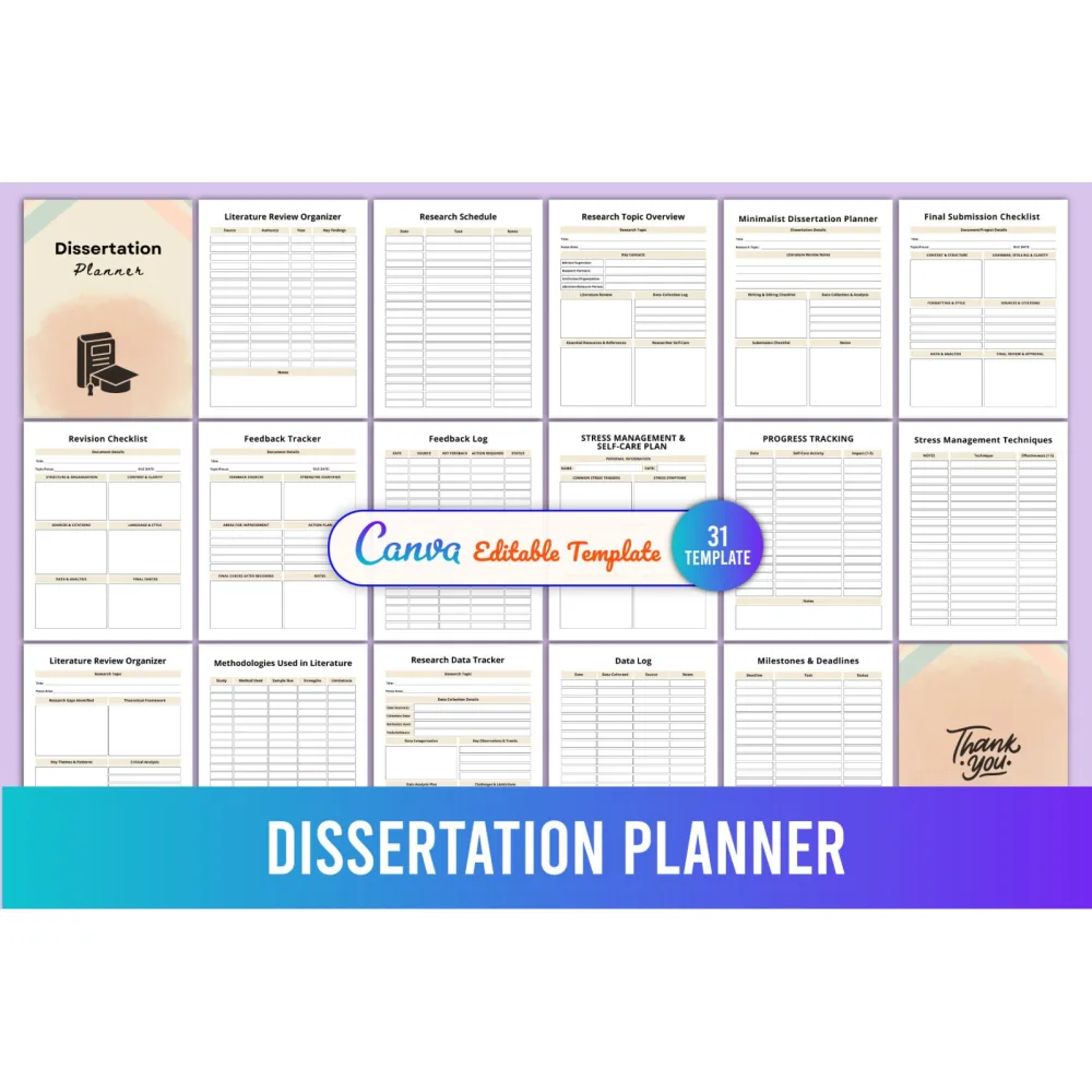 Dissertation Planner Guide