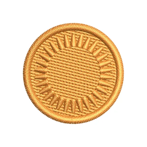 Gold Coin Embroidery Design