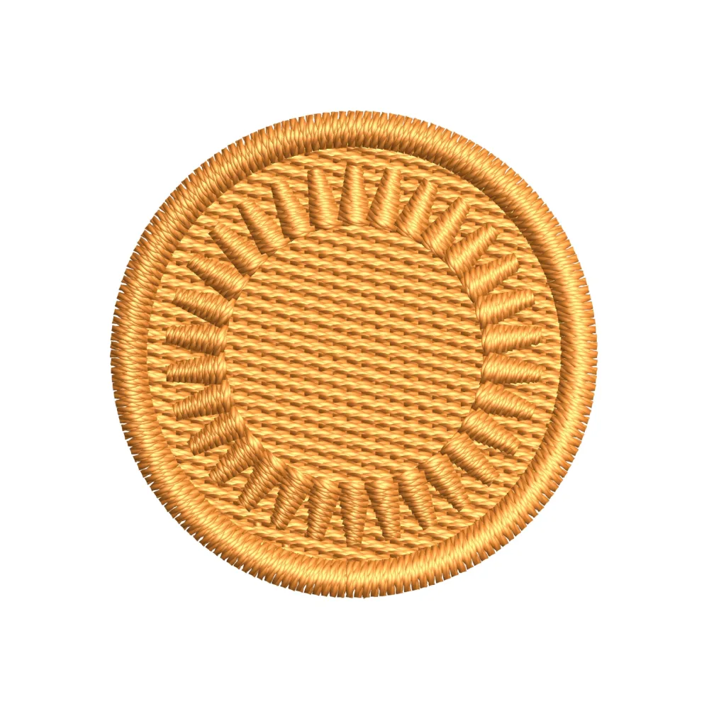 Gold Coin Embroidery Design
